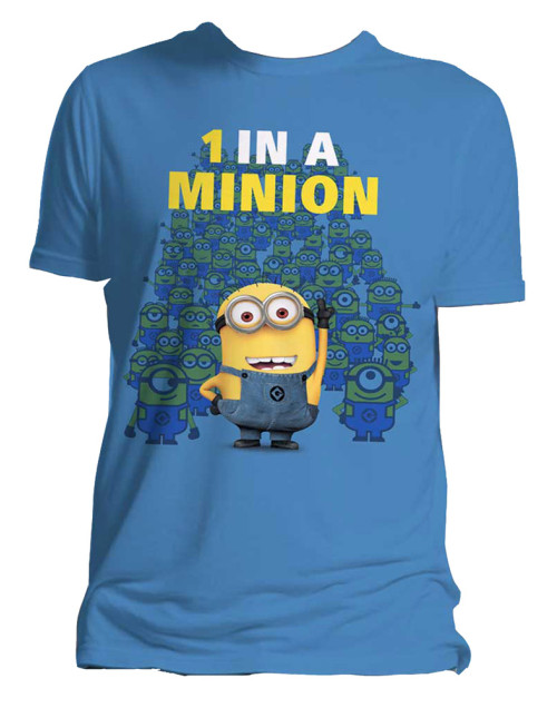 Tee-Shirt Bleu 1 in a Minion Moi Moche et Méchant