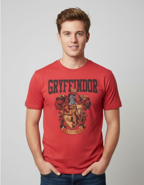 Tee-Shirt Rouge Gryffondor Harry Potter