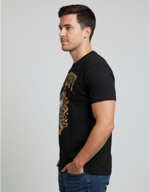 Tee-Shirt Noir Poufsouffle Harry Potter