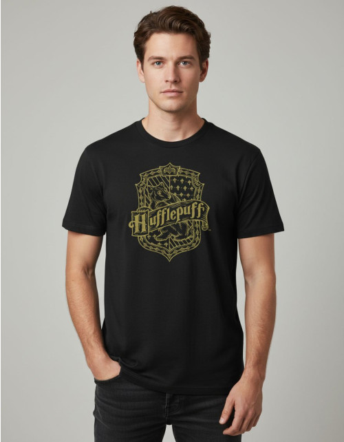 Tee-Shirt Harry Potter Gris Poufsouffle