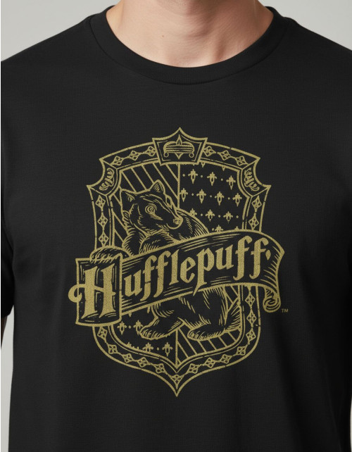 Tee-Shirt Harry Potter Gris Poufsouffle
