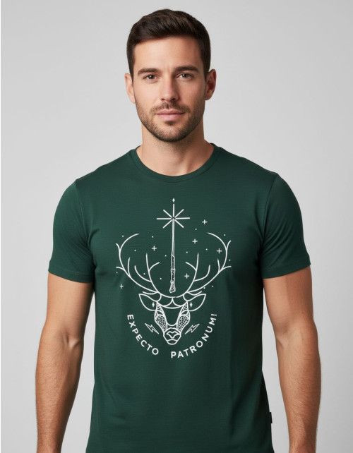 Tee-Shirt Harry Potter Patronus vert