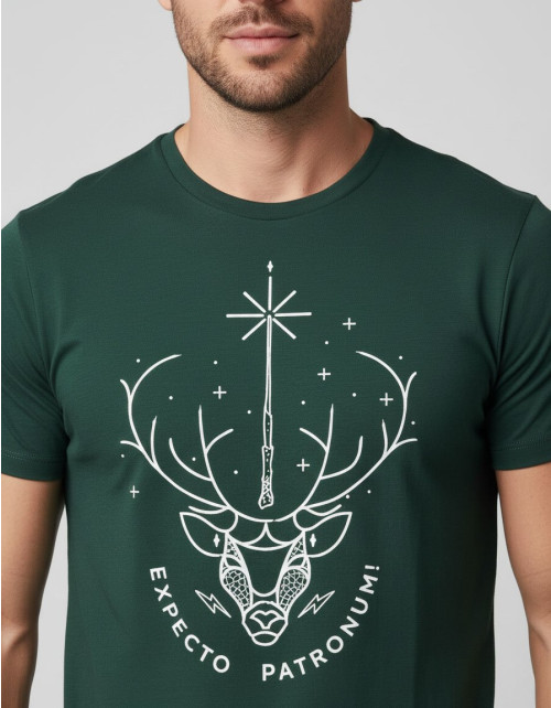 Tee-Shirt Harry Potter Patronus vert