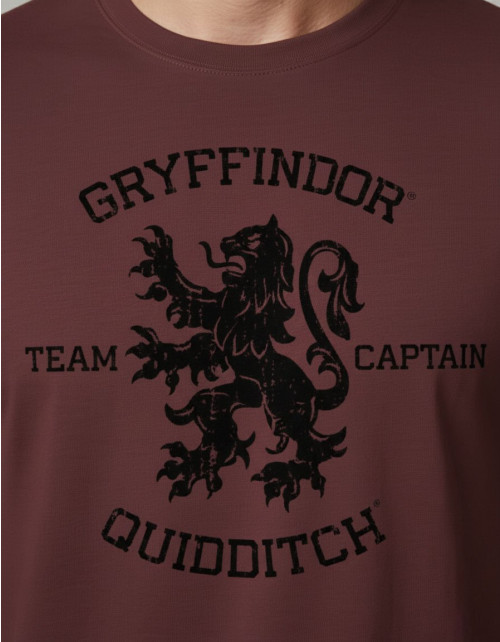 T-shirt Harry Potter bordeaux Gryffondor Quidditch