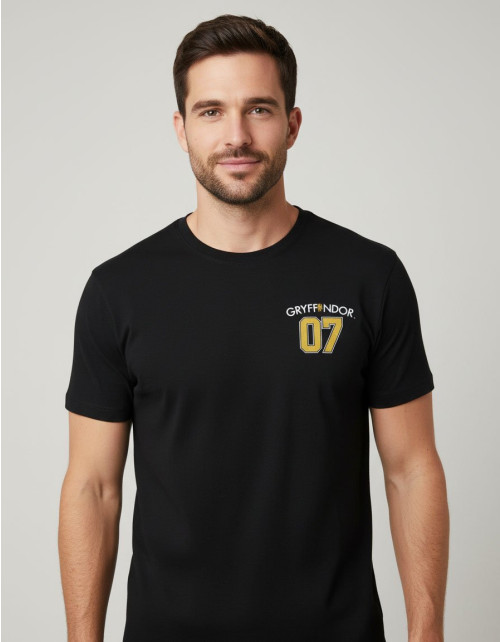 T-shirt Harry Potter  Gryffondor 07 noir