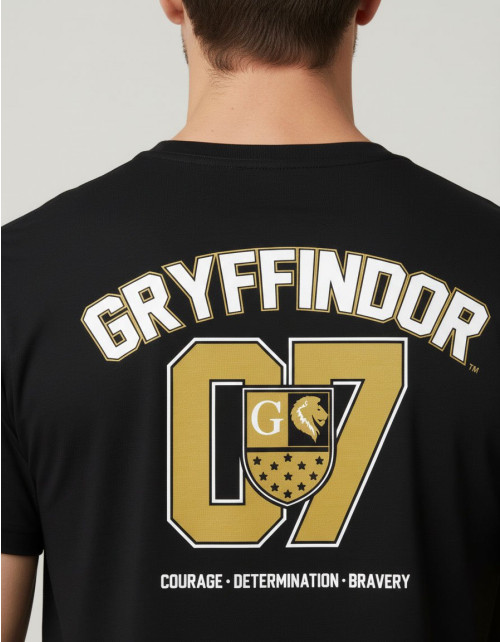 T-shirt Harry Potter  Gryffondor 07 noir