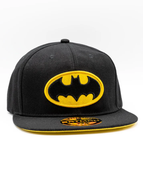 Casquette Batman noire et jaune visière plate