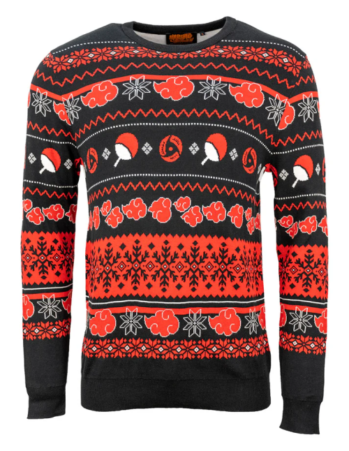 Pull de Noël Naruto Akatsuki Christmas Clouds