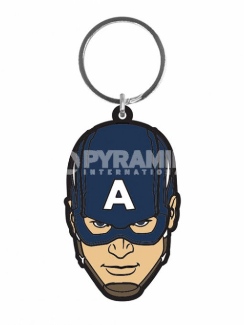 Porte-clés Caoutchouc Bleu Avengers Captain America