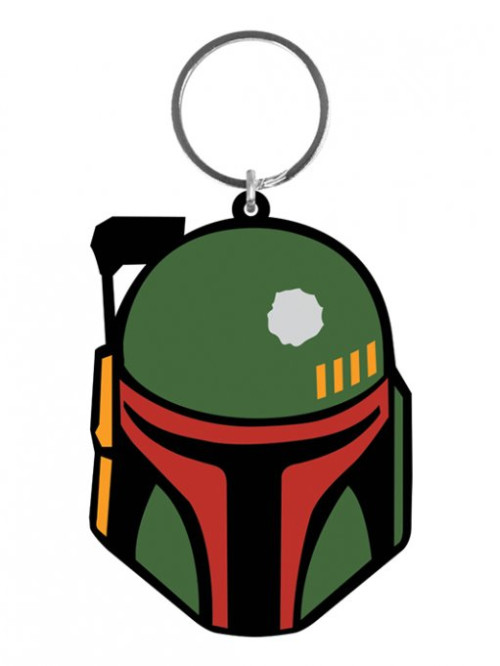 Porte-clés caoutchouc Boba Fett 6 cm Star Wars