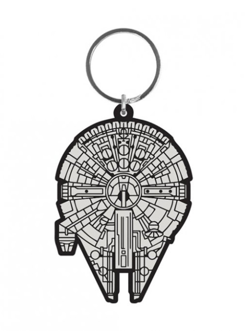 Porte-clés Caoutchouc Millennium Falcon 6 cm Star Wars