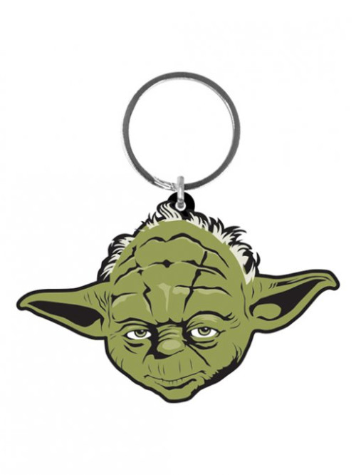 Porte-clés caoutchouc Yoda 6 cm Star Wars