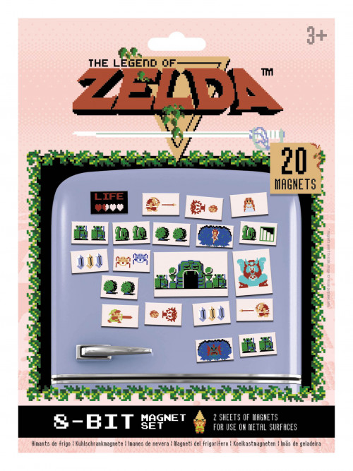 Pack de 20 aimants magnets Zelda Nintendo