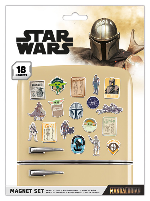 Pack de 18 aimants magnets Star Wars The Mandalorian