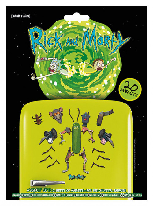 Pack de 20 aimants magnets Rick et Morty