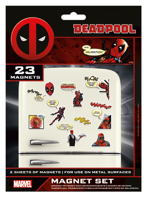 Pack de 23 aimants magnets Deadpool