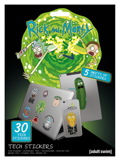 Pack de 30 Tech Stickers Rick et Morty