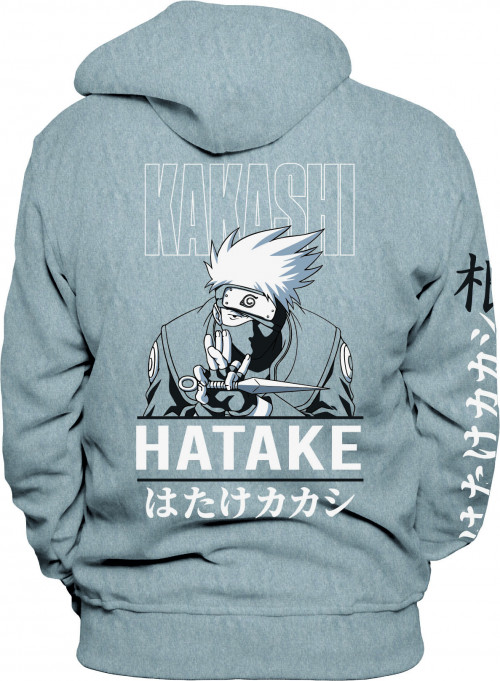 Sweat Naruto à capuche gris Kakashi Hatake