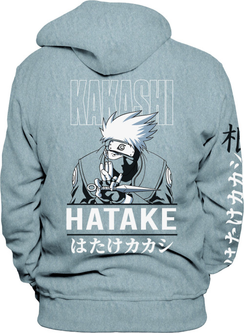 Sweat Naruto capuche gris Kakashi Hatake 6573