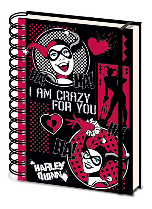 Carnet Bloc Notes A5 Harley Quinn Crazy for you