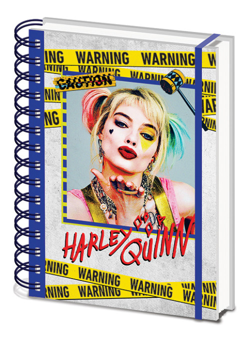 Carnet Bloc Notes A5 Harley Quinn Warning