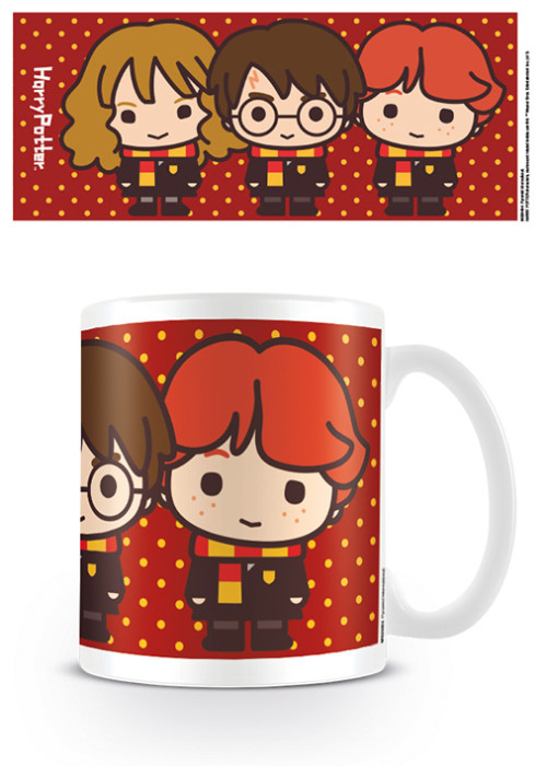 Mug Harry Ron Hermione Chibi Harry Potter