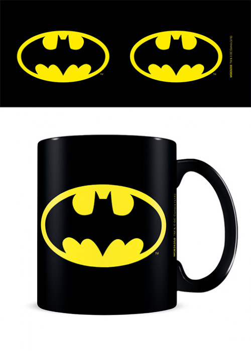 Mug Batman noir logo jaune
