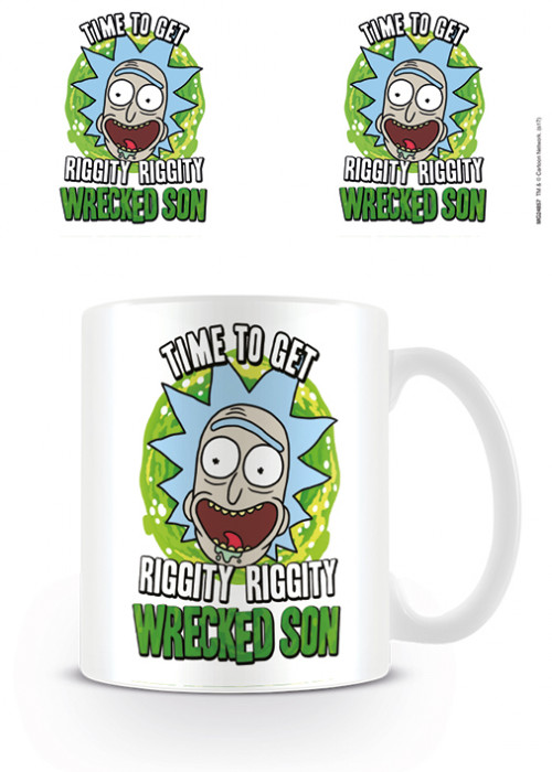 Mug Rick et Morty Time to get Riggity wrecked son