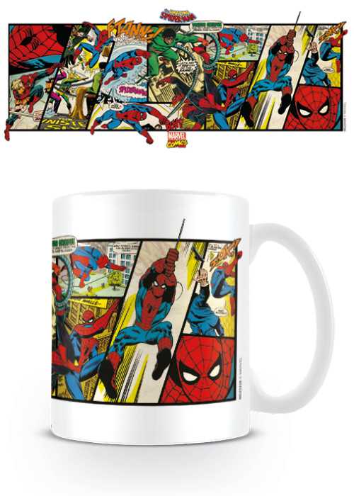 Mug Spiderman Marvel comics panels