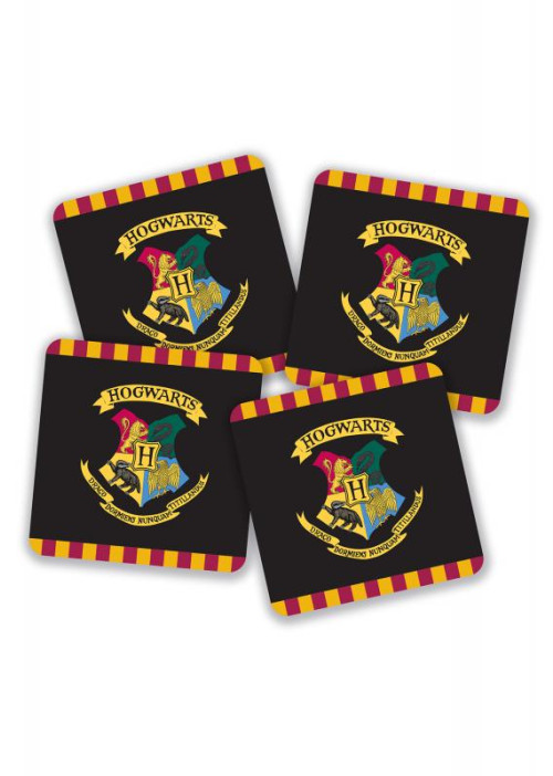 Lot de 4 Sous-Verre Harry Potter Poudlard