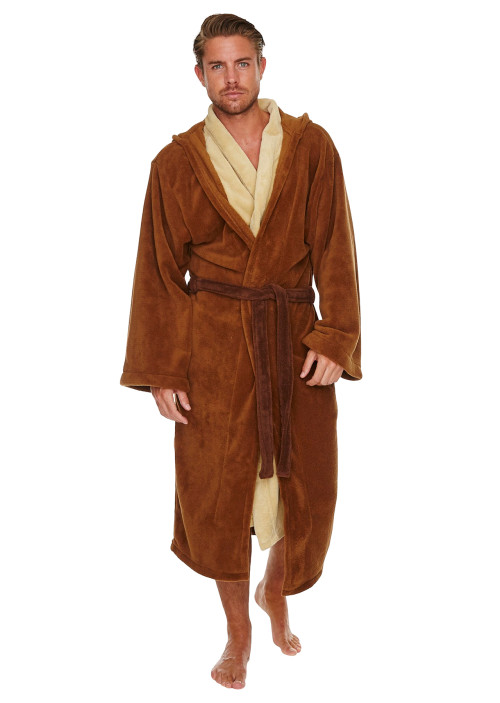 Peignoir Adulte Marron Avec Ceinture Jedi Star Wars