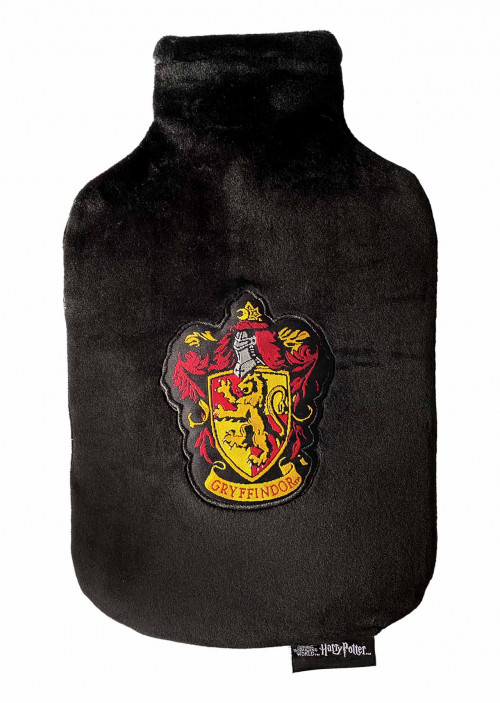 Bouillotte Harry Potter noire logo Gryffondor