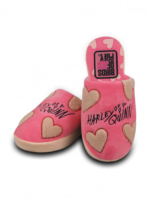 Chaussons Harley Quinn Hearts roses