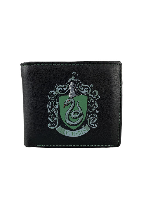 Portefeuille Harry Potter noir blason Serpentard