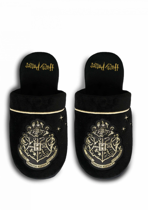 Chaussons Harry Potter Poudlard blason doré