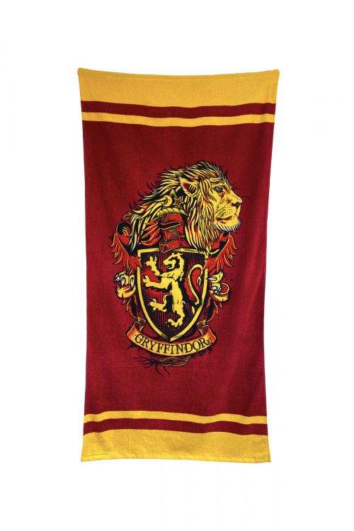Serviette de bain Harry Potter Gryffondor lion