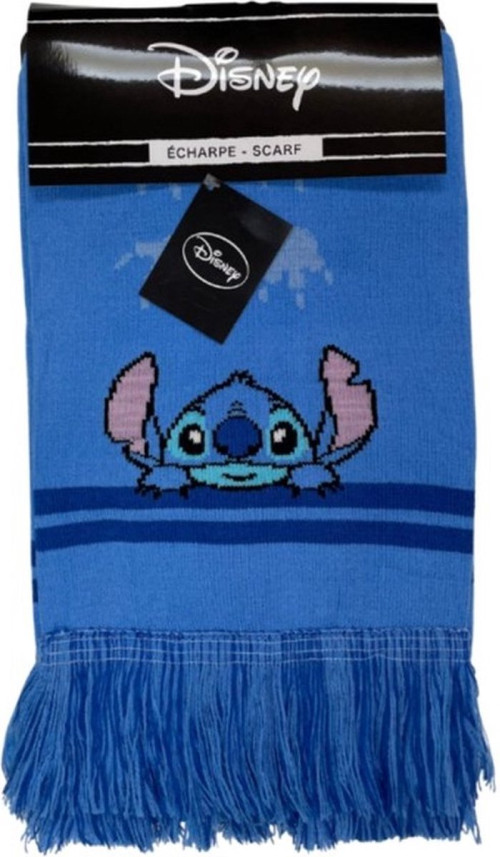 Echarpe Stitch Disney bleue à franges