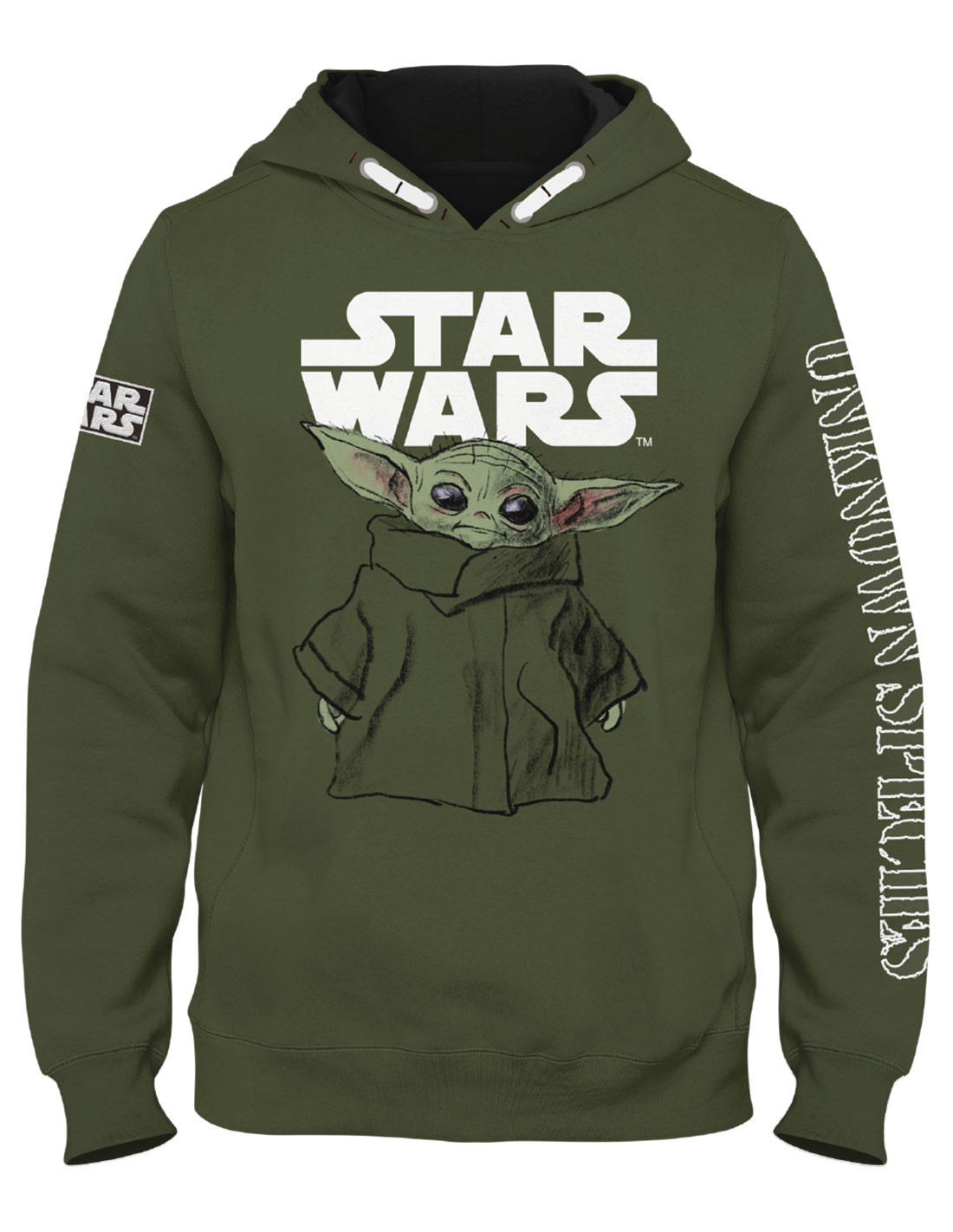 Sweat enfant Star Wars kaki Baby Yoda Mandalorian 5195