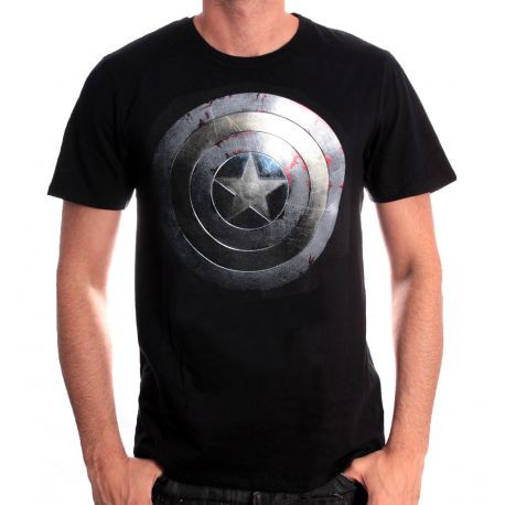 T-shirt enfant BOUCLIER CAPTAIN AMERICA - Sous licence officielle Marvel