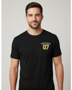 T-shirt Harry Potter  Gryffondor 07 noir