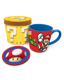 Tasse Sous verre et Boite Super Mario Lets a Go