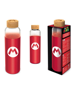 Bouteille verre et silicone Super Mario