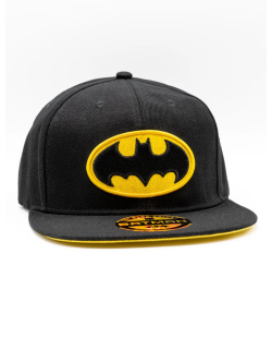 Casquette Batman noire et jaune visière plate