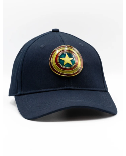 Casquette Captain America bleue logo métal vintage