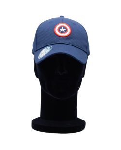 Casquette Captain America marine logo brodé 3D