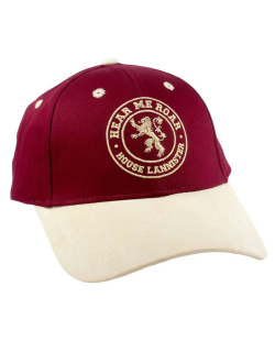 Casquette Game Of Thrones Lannister bordeaux et beige