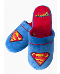 Chaussons Adulte Bleus Logo Superman