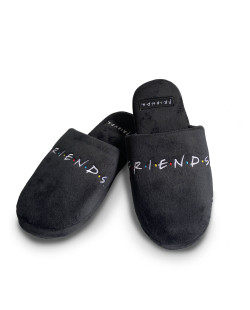 Chaussons Friends noirs Logo