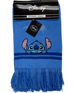 Echarpe Stitch Disney bleue à franges