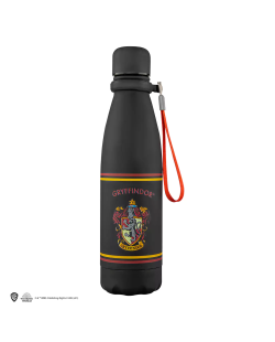Gourde isotherme métal Harry Potter noire Gryffondor Blason